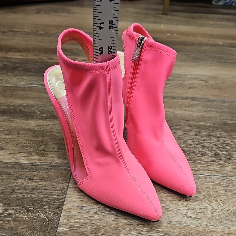 Pink, Women's, Neon, Heels, Boots, Winter, Party, Birthday, Barbie, Y2k, Stretch